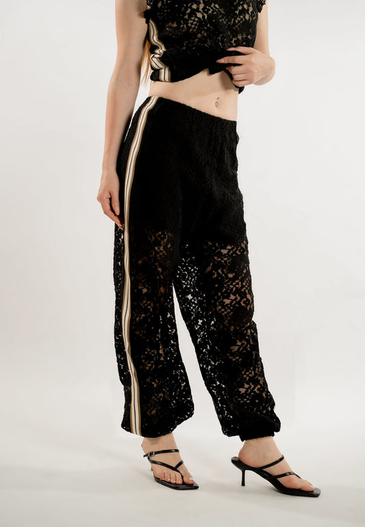 RAF Lace Pants  (Black)