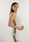 RAF Lace Sleeveless Tunic Top (Offwhite)