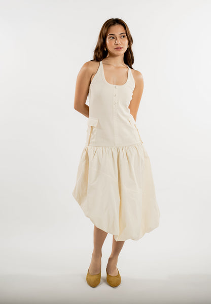 RAF Lane Sleeveless Dress  (Cream)