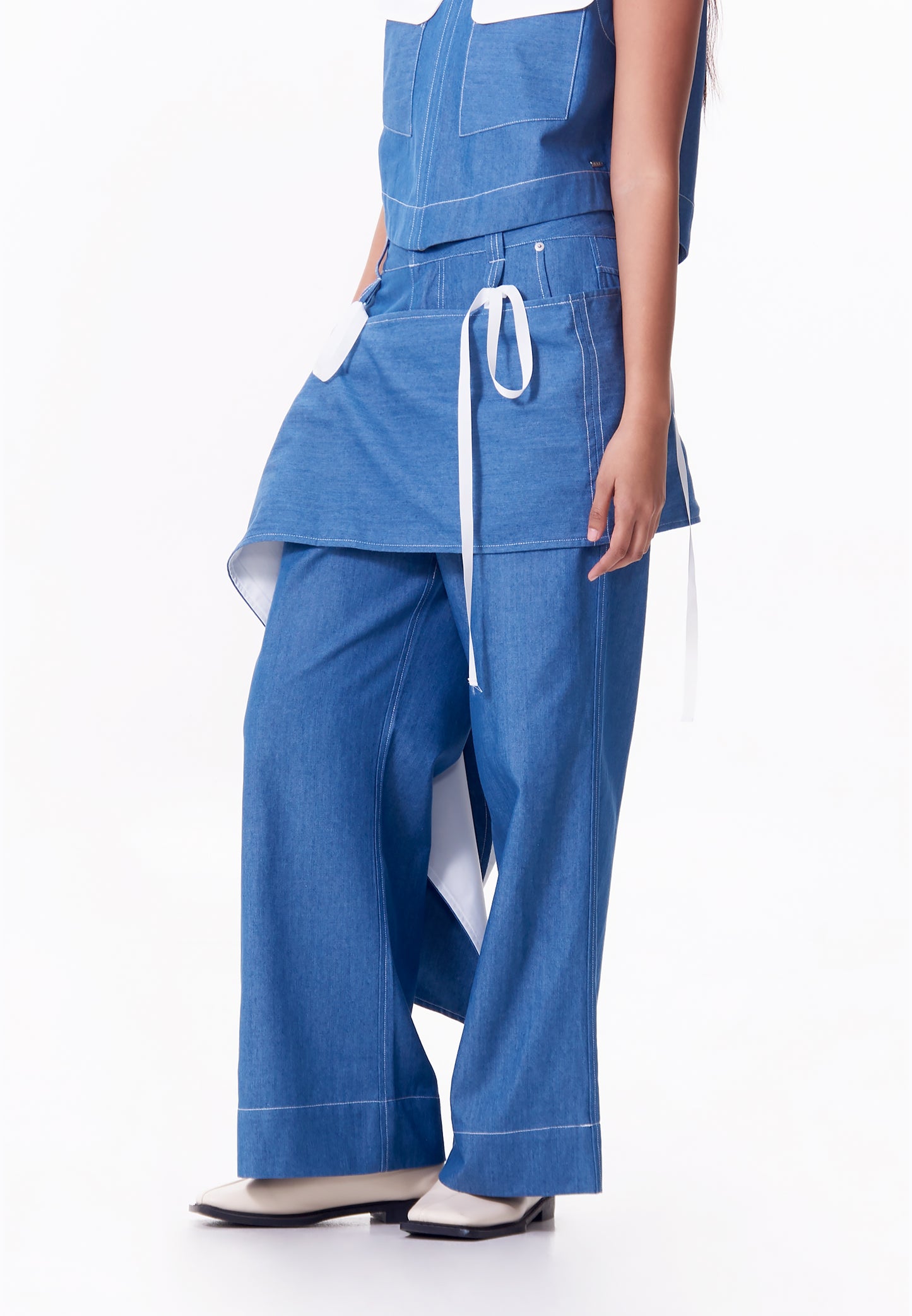R.A.F. X nicolò  NP002 Pants W/ Belt  (Lt.Blue)