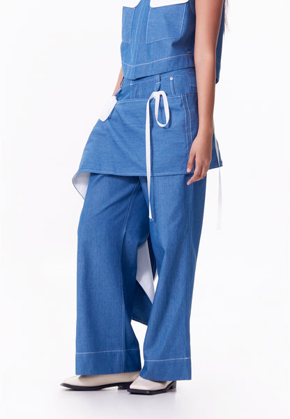 R.A.F. X nicolò  NP002 Pants W/ Belt  (Lt.Blue)