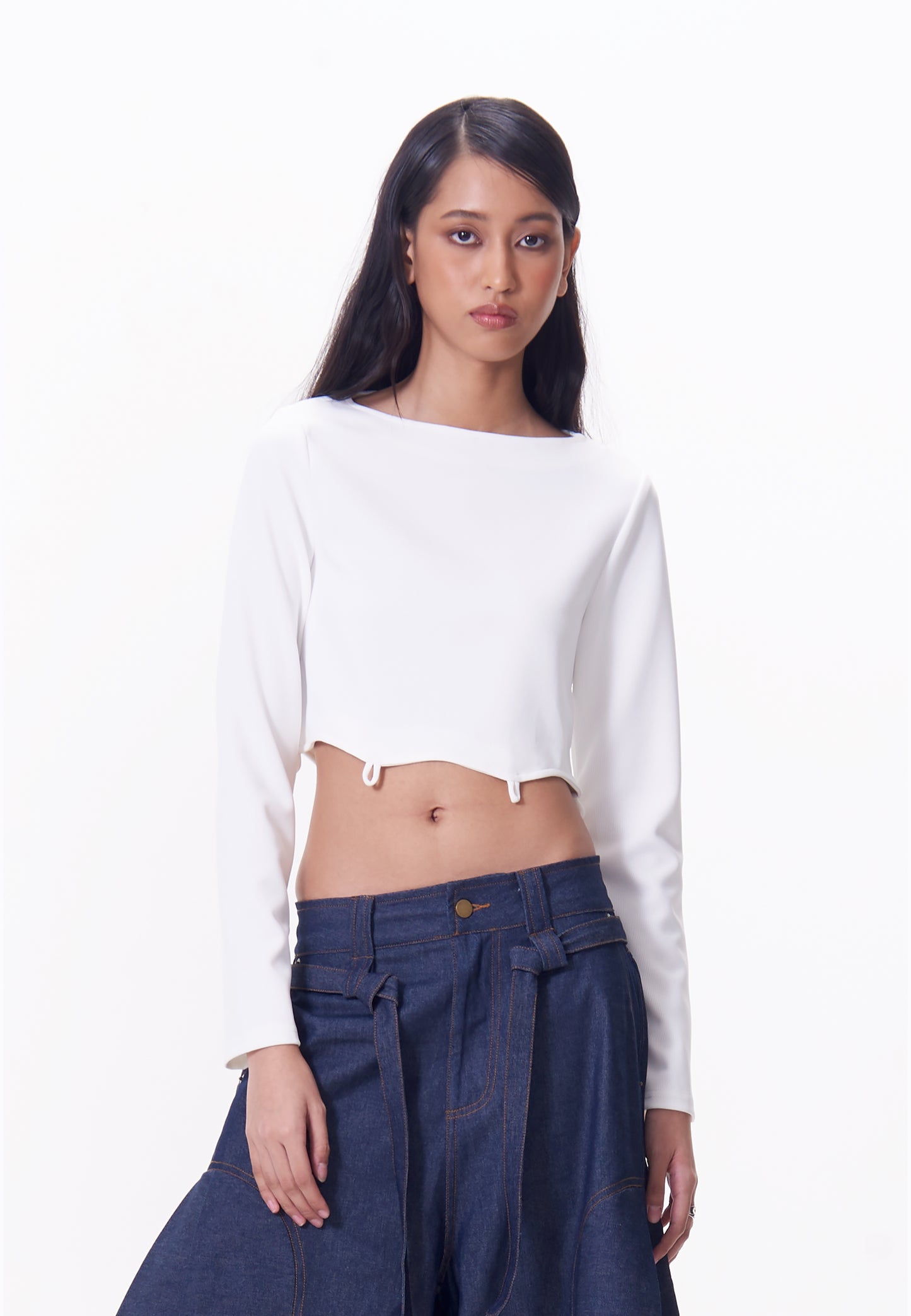 R.A.F. X nicolò  NP003 Long Sleeve Top (White)