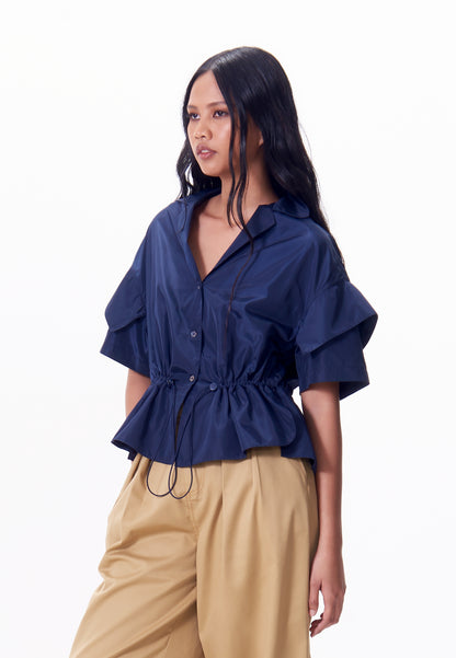 R.A.F. x nicolò NP007 Short Sleeve Top (Mid.Blue)