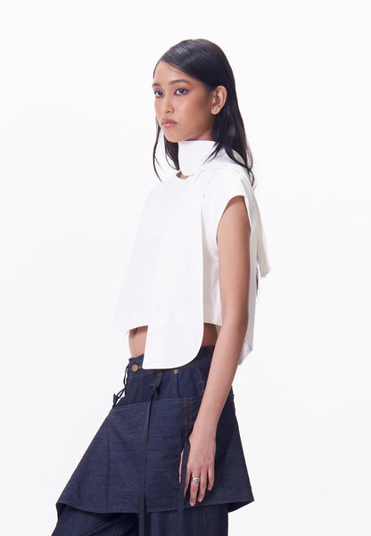 R.A.F. X nicolò  NP009 Sleeveless Top (White)