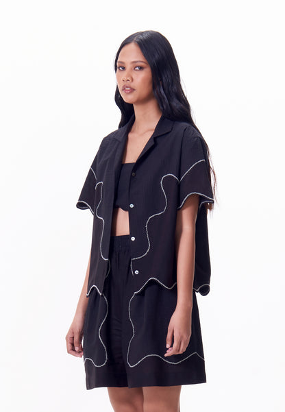 R.A.F. x nicolò NP010 Short Sleeve Top (Black)