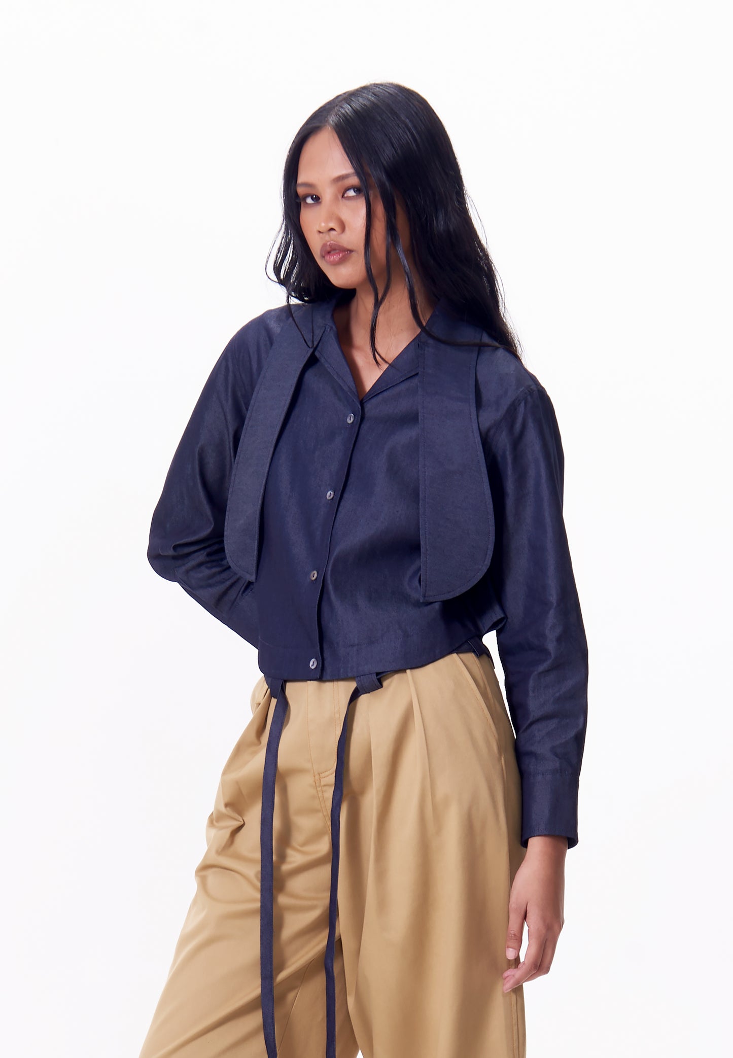 R.A.F. X nicolò  NP013 Long Sleeve Top (Navy)