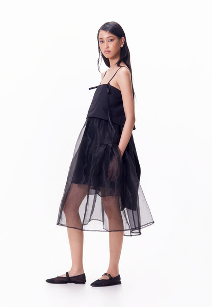 R.A.F. X nicolò NP015 Sleeveless Dress W/ Sash  (Black)