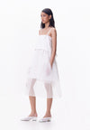 R.A.F. X nicolò NP015 Sleeveless Dress W/ Sash  (White)