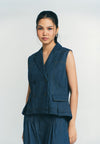 RAF Pike Sleeveless Vest (Denim)