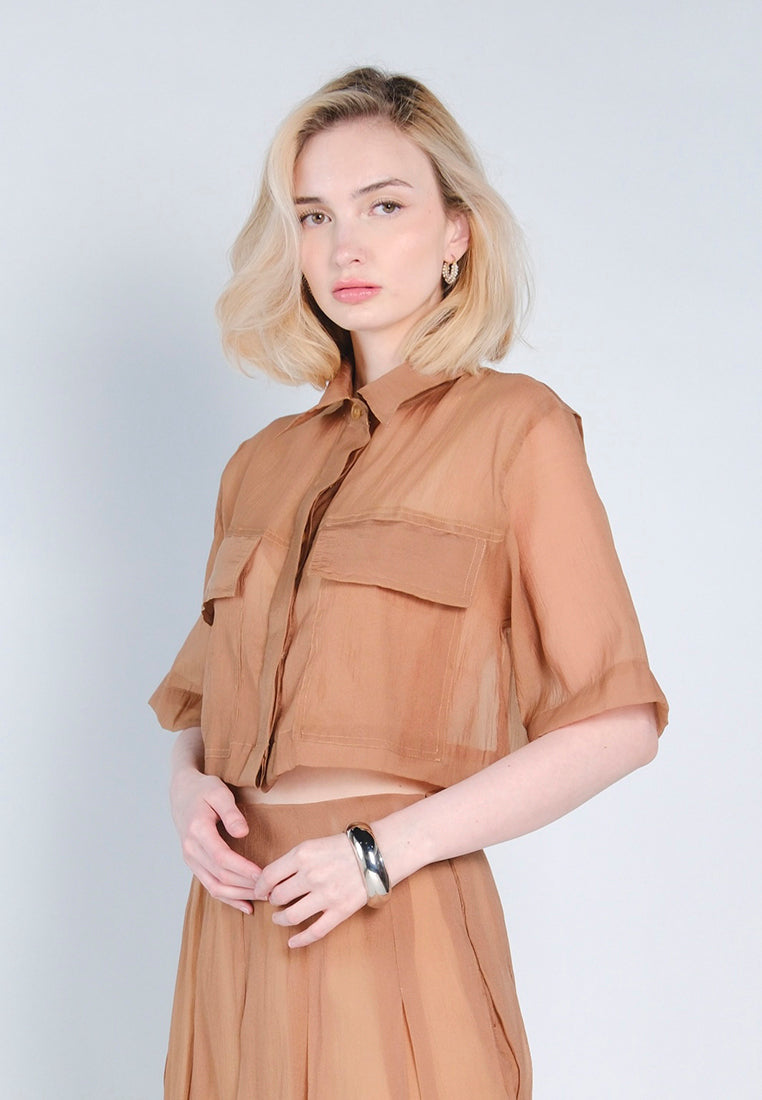 RAF Doxie Short Sleeve Top (Mocha)