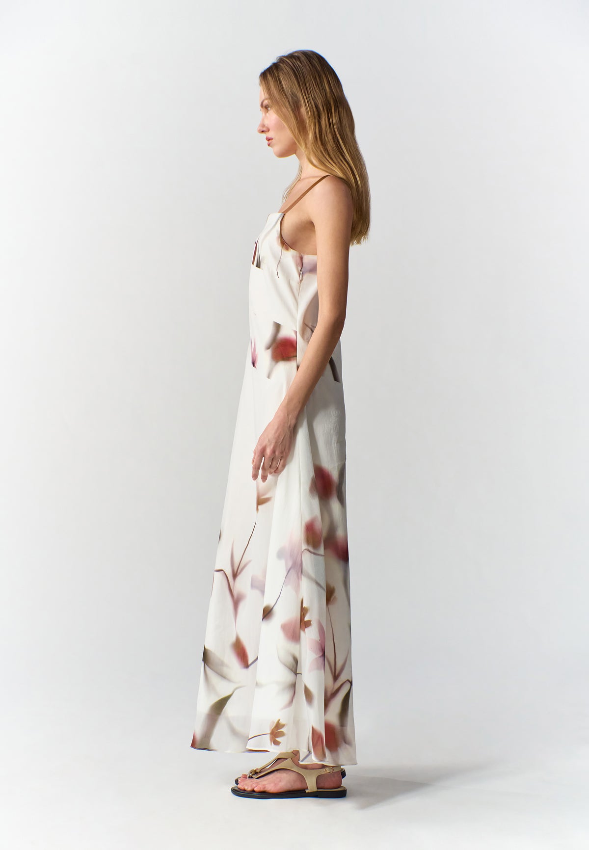 RAF Rife Sleeveless Maxi Dress (Spot Print White)