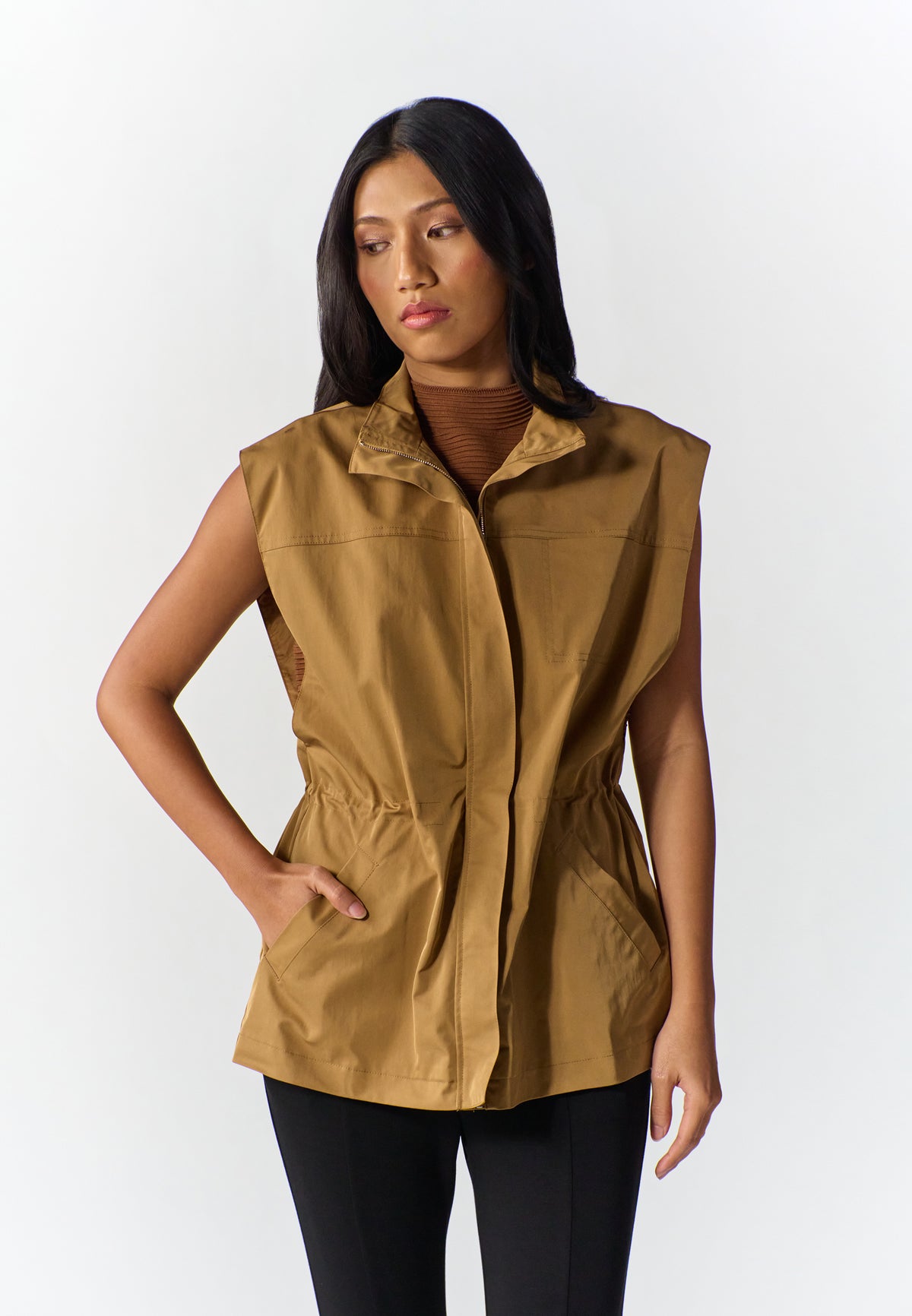 RAF Rum Sleeveless Vest Top (Caramel)
