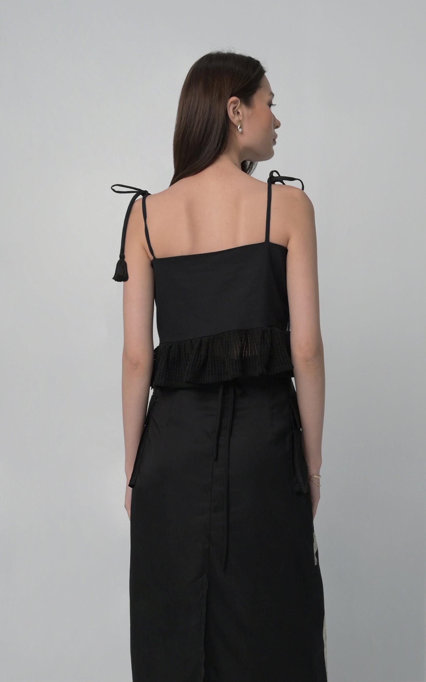 RAF Baton Sleeveless Top (P.Black)