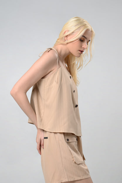 RAF Crosta Sleeveless Top (Khaki)