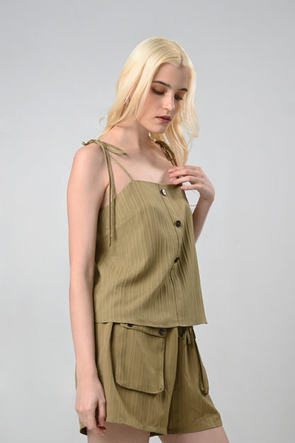 RAF Crosta Sleeveless Top (Olive)