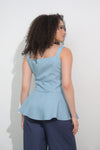RAF Fargo Sleeveless Top (Blue Denim)