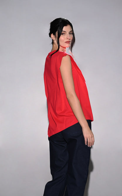 RAF Garros Sleeveless Top (Red)