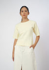 RAF Gemma Short Sleeve Top (Yellow Butter)