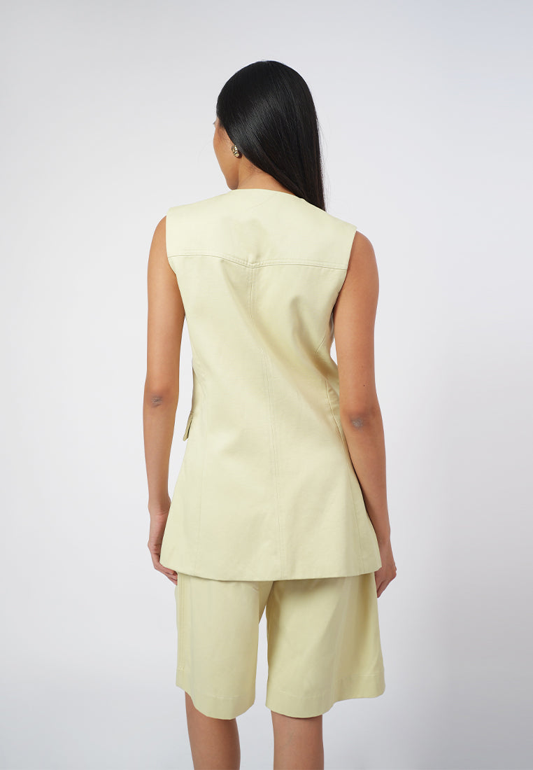 RAF George Sleeveless Vest Top (Butter)