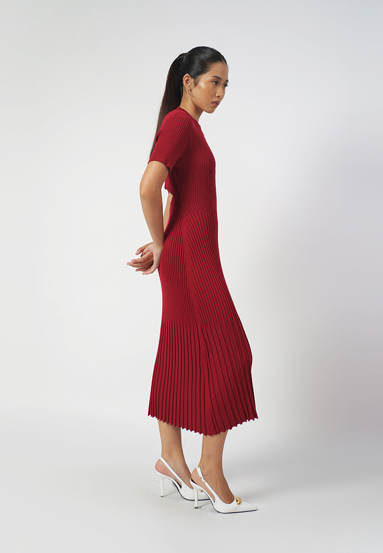 RAF Ida Short Sleeve Dress (Red)