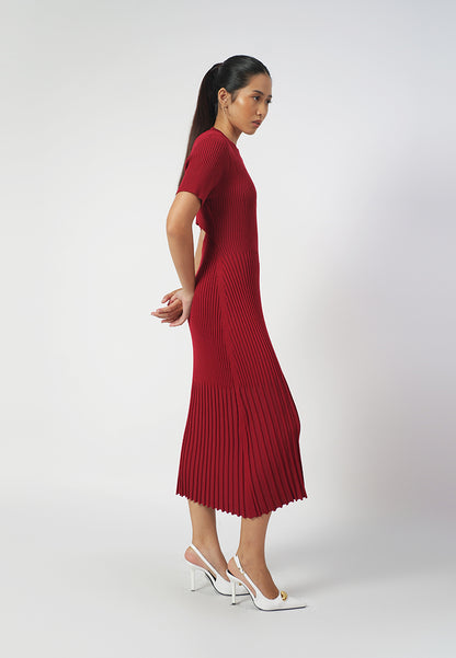 RAF Ida Short Sleeve Dress (Red)