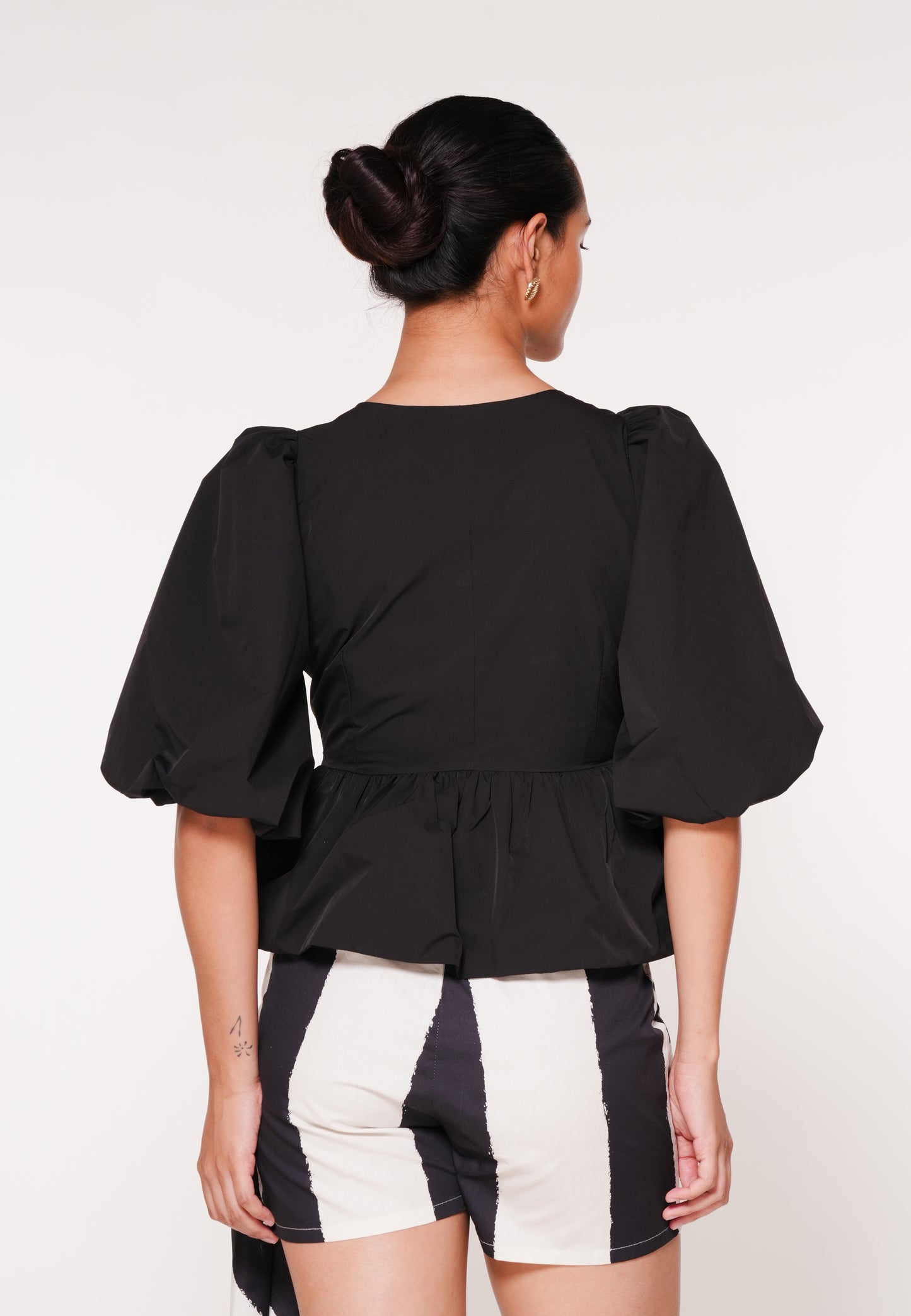 Raf Igara Quarter Sleeve Top (Black)