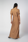 RAF Isabelle Short Sleeve Dress (Polka Brown)