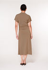Raf Jaunt Short Sleeve Dress (Taupe)