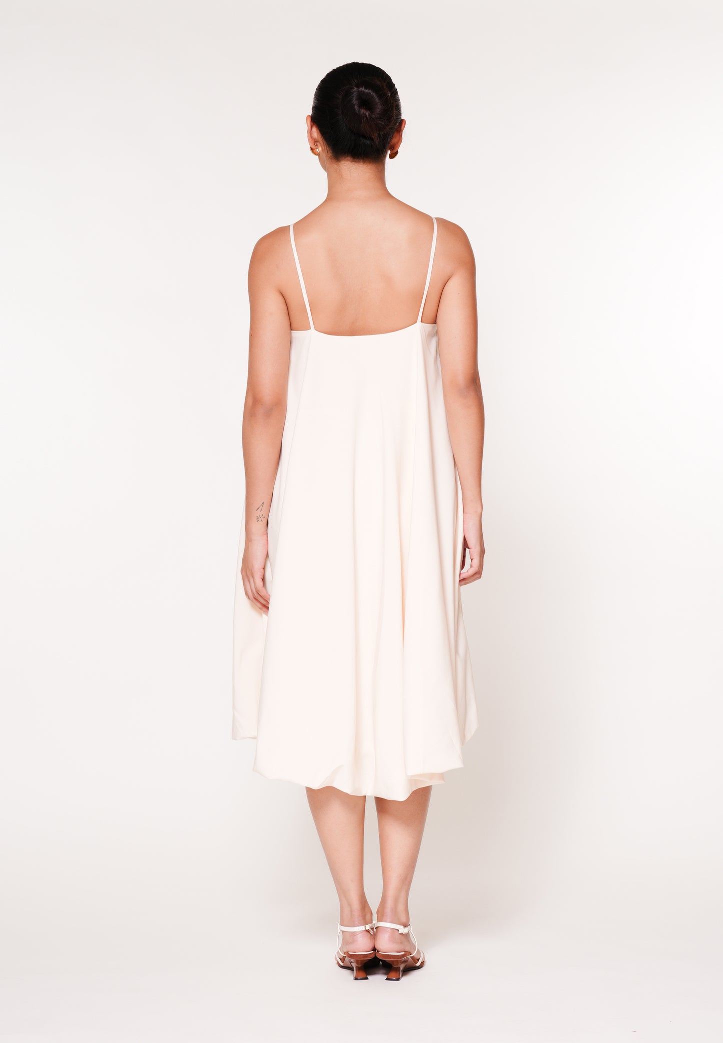 RAF Jockey Sleeveless Dress W/ Belt  (Cream)