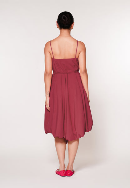 RAF Jockey Sleeveless Dress W/ Belt  (Red)