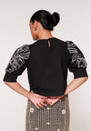 RAF Karma Quarter Sleeve Top (Black)