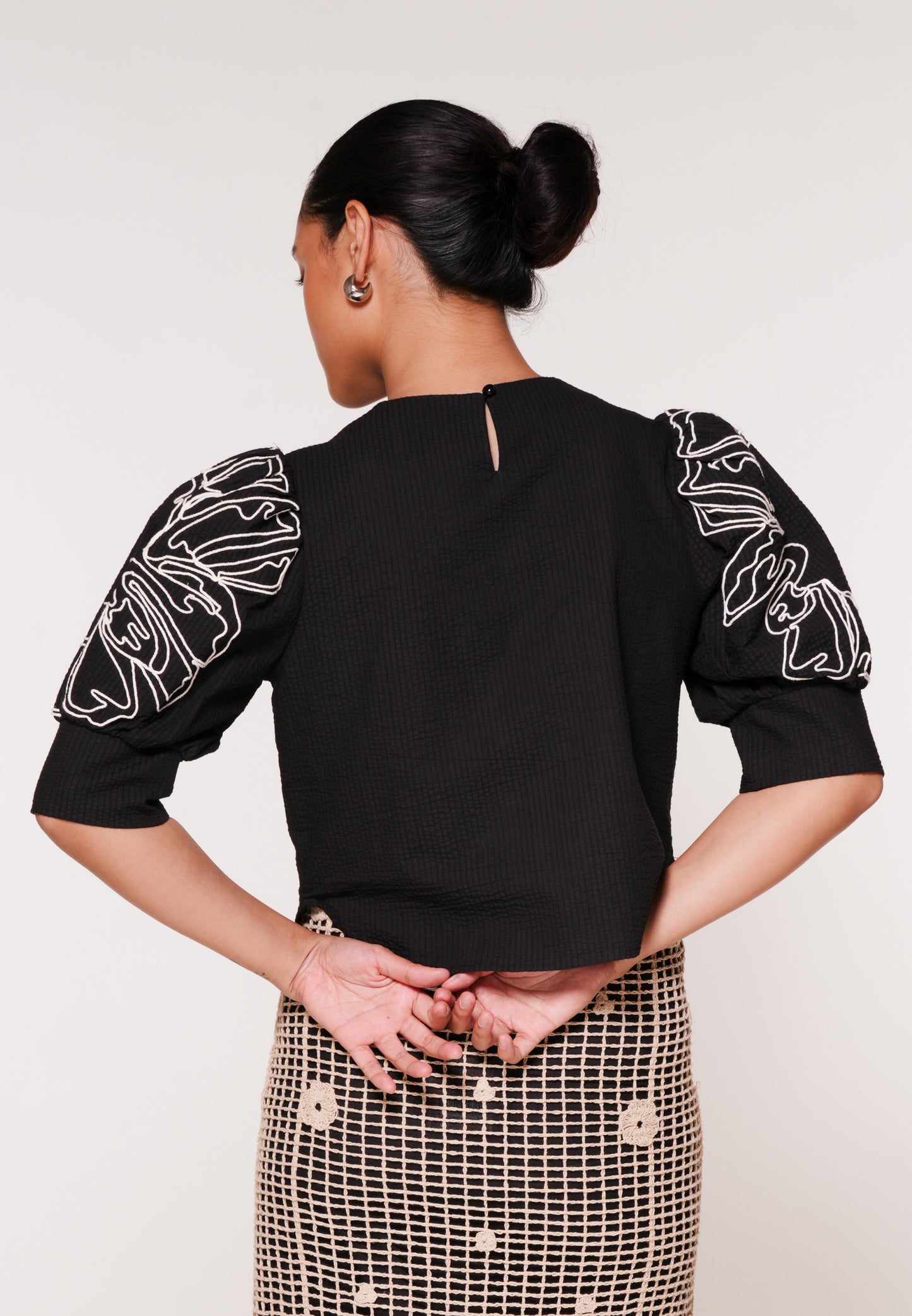 RAF Karma Quarter Sleeve Top (Black)