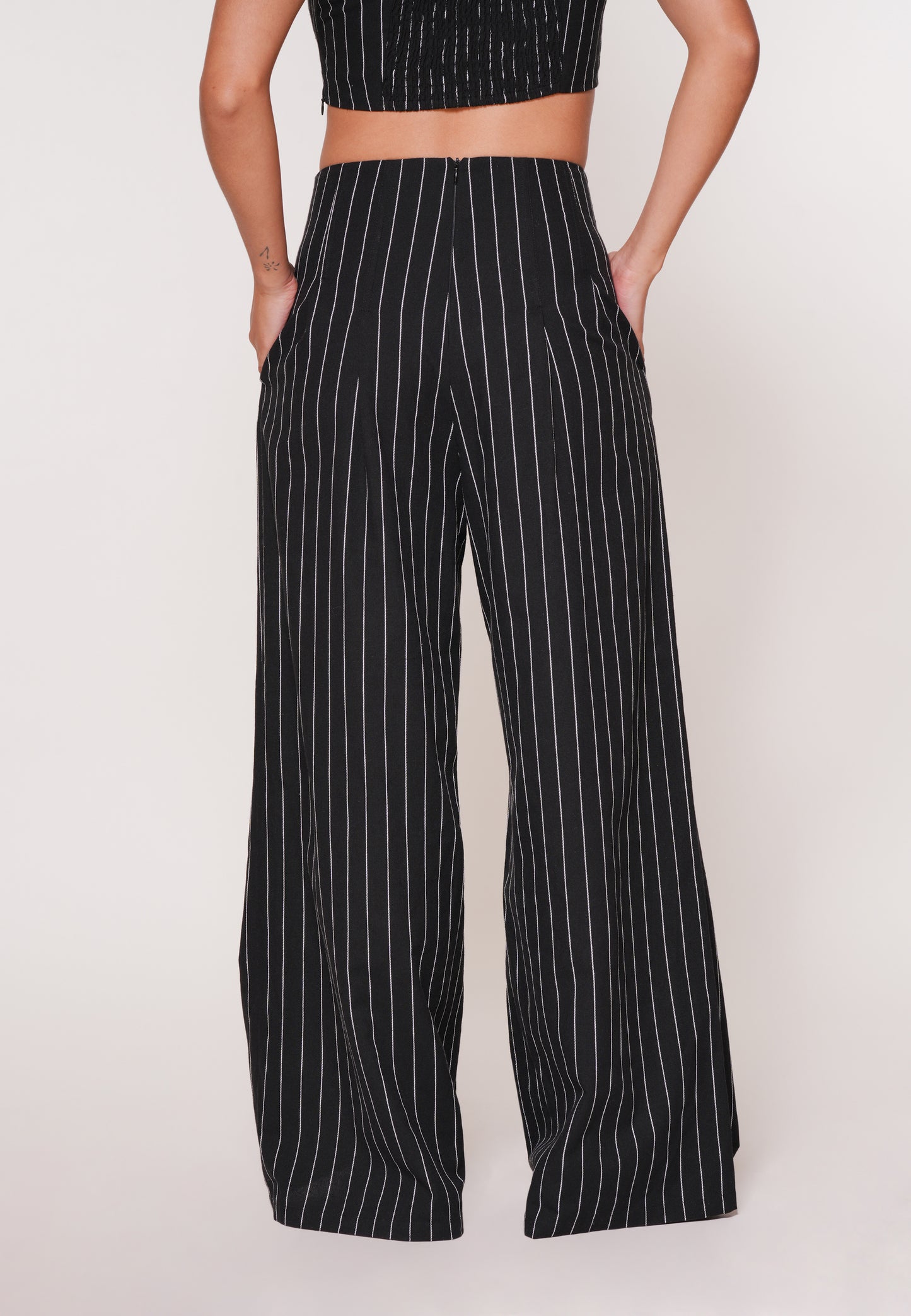 RAF Khan Pants  (Striped Black)