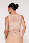 Raf Kiss Sleeveless W/ Inner Top (Beige)