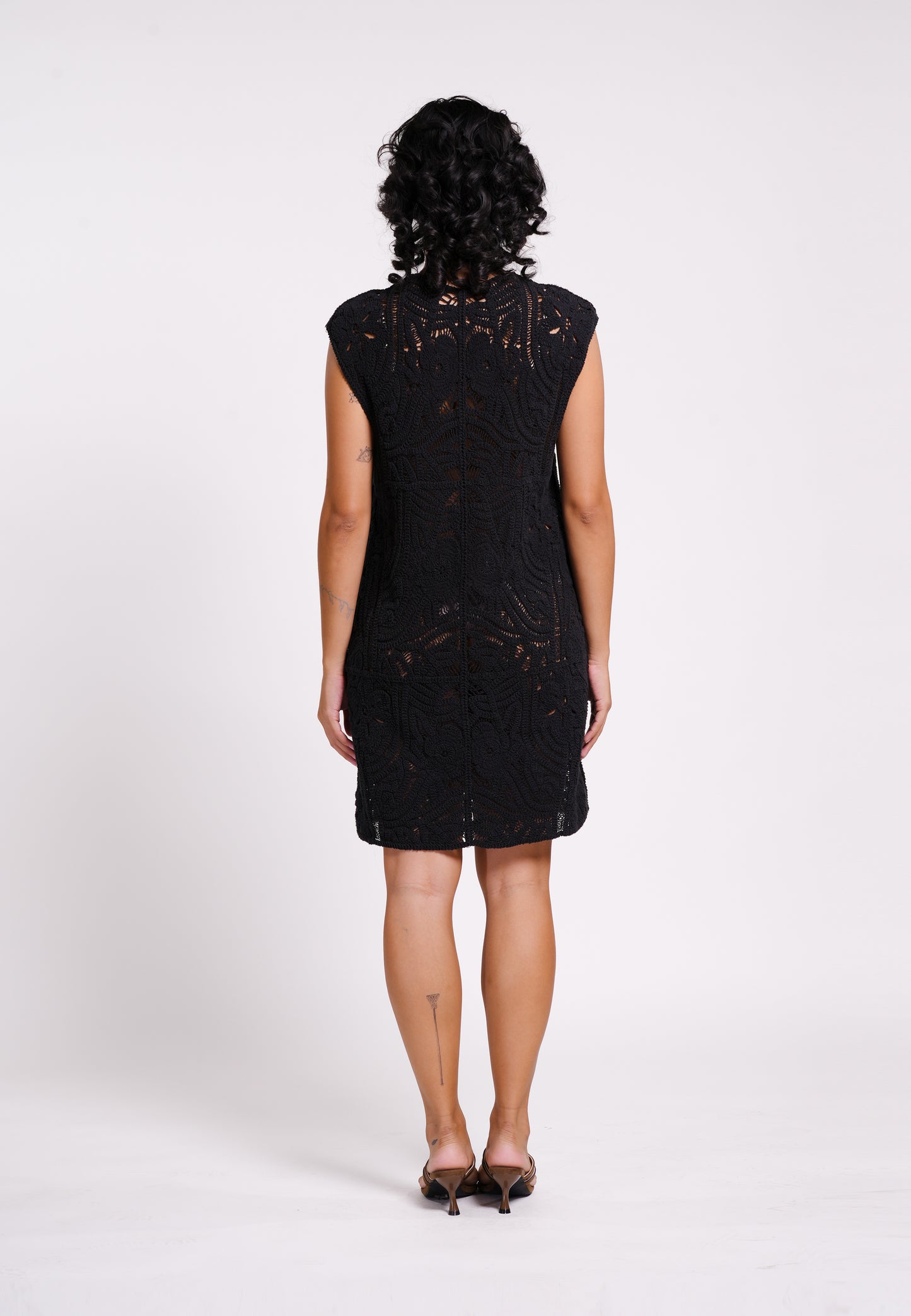 Raf Koa Sleeveless Dress  (Black)