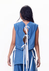 R.A.F. X nicolò  NP001 Sleeveless Top (Light Blue)
