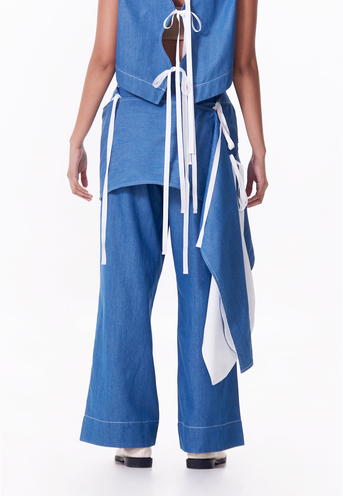 R.A.F. X nicolò  NP002 Pants W/ Belt  (Lt.Blue)