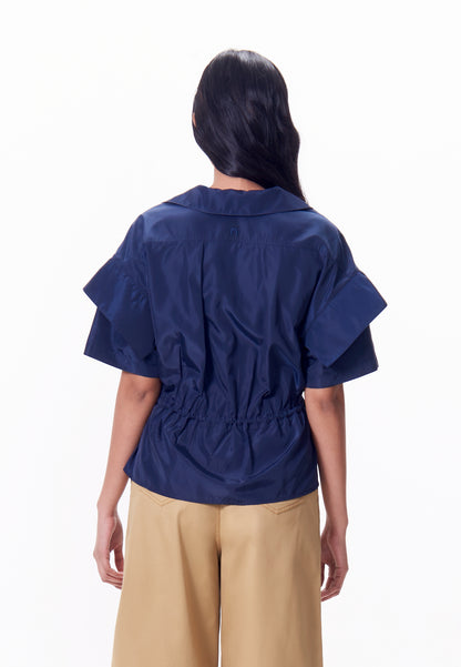 R.A.F. x nicolò NP007 Short Sleeve Top (Mid.Blue)