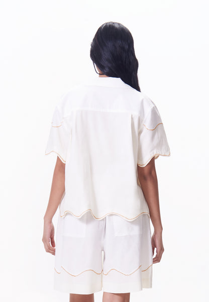 R.A.F. x nicolò NP010 Short Sleeve Top (Offwhite)