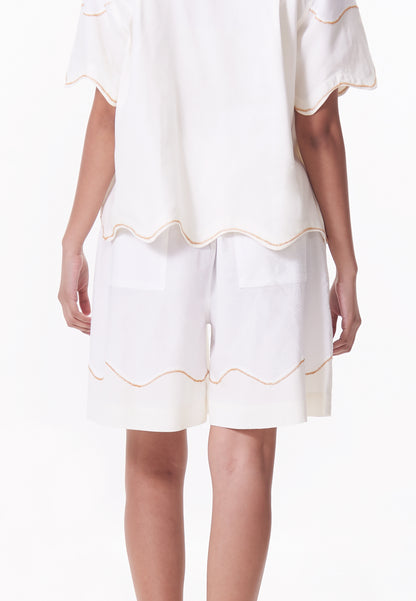 R.A.F. x nicolò NP011 Shorts (Offwhite)