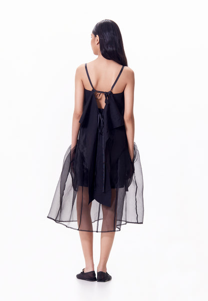 R.A.F. X nicolò NP015 Sleeveless Dress W/ Sash  (Black)