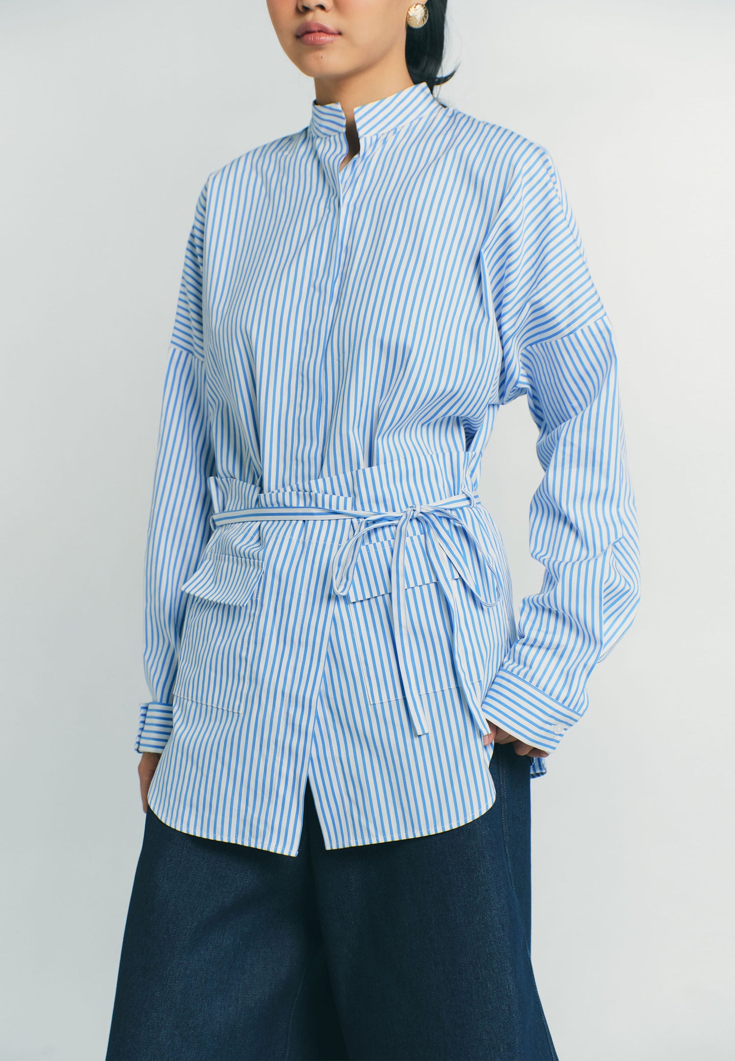 RAF Pear Long Sleeve W/ Belt (Blue)