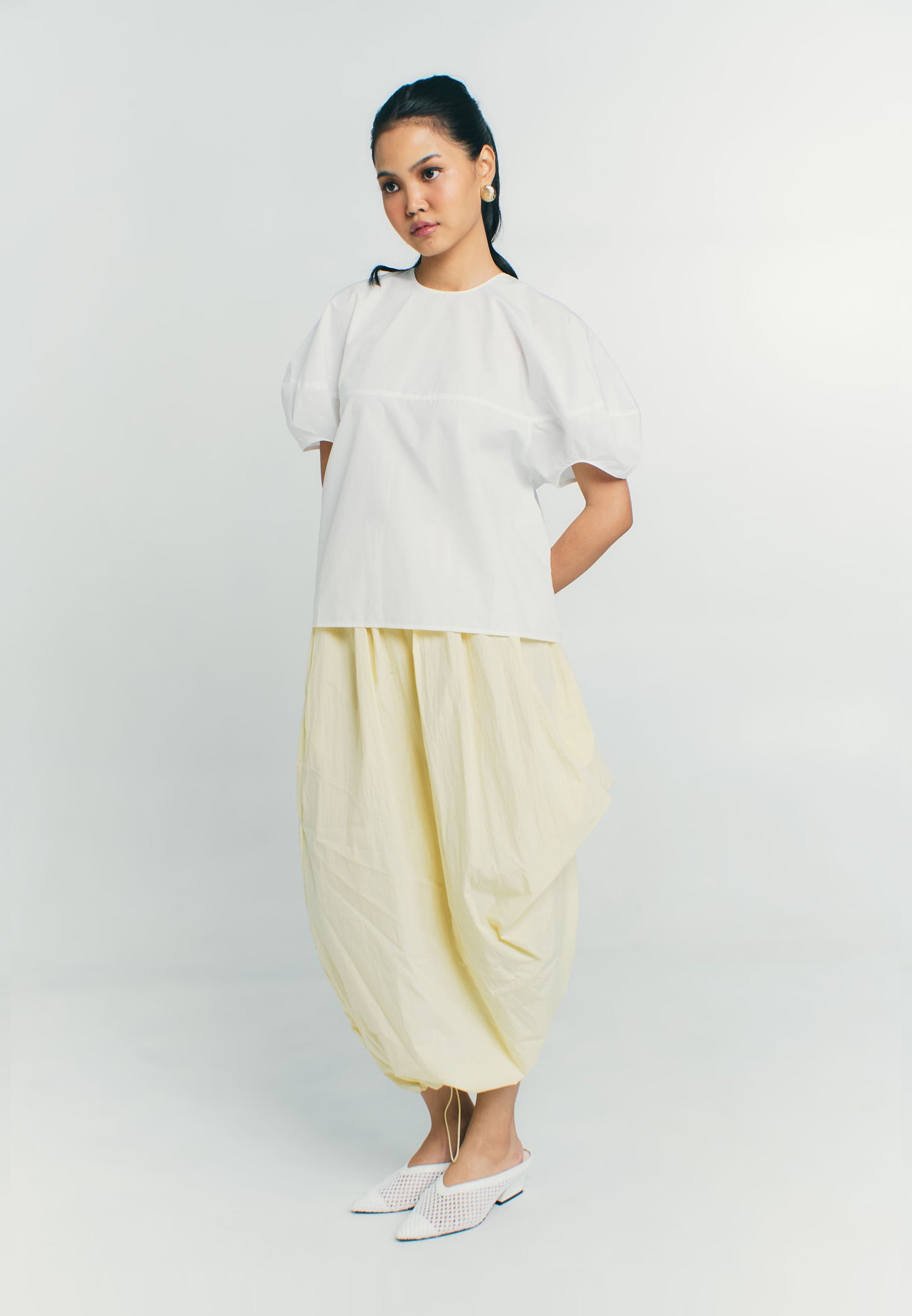 RAF Quaint Short Sleeve Top (White)