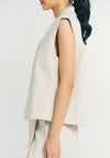 RAF Quarter Sleeveless Vest Top (Khaki)