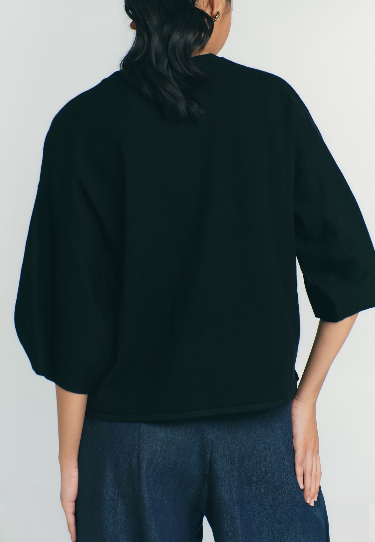 RAF Quin Quarter Sleeve Top (Black)