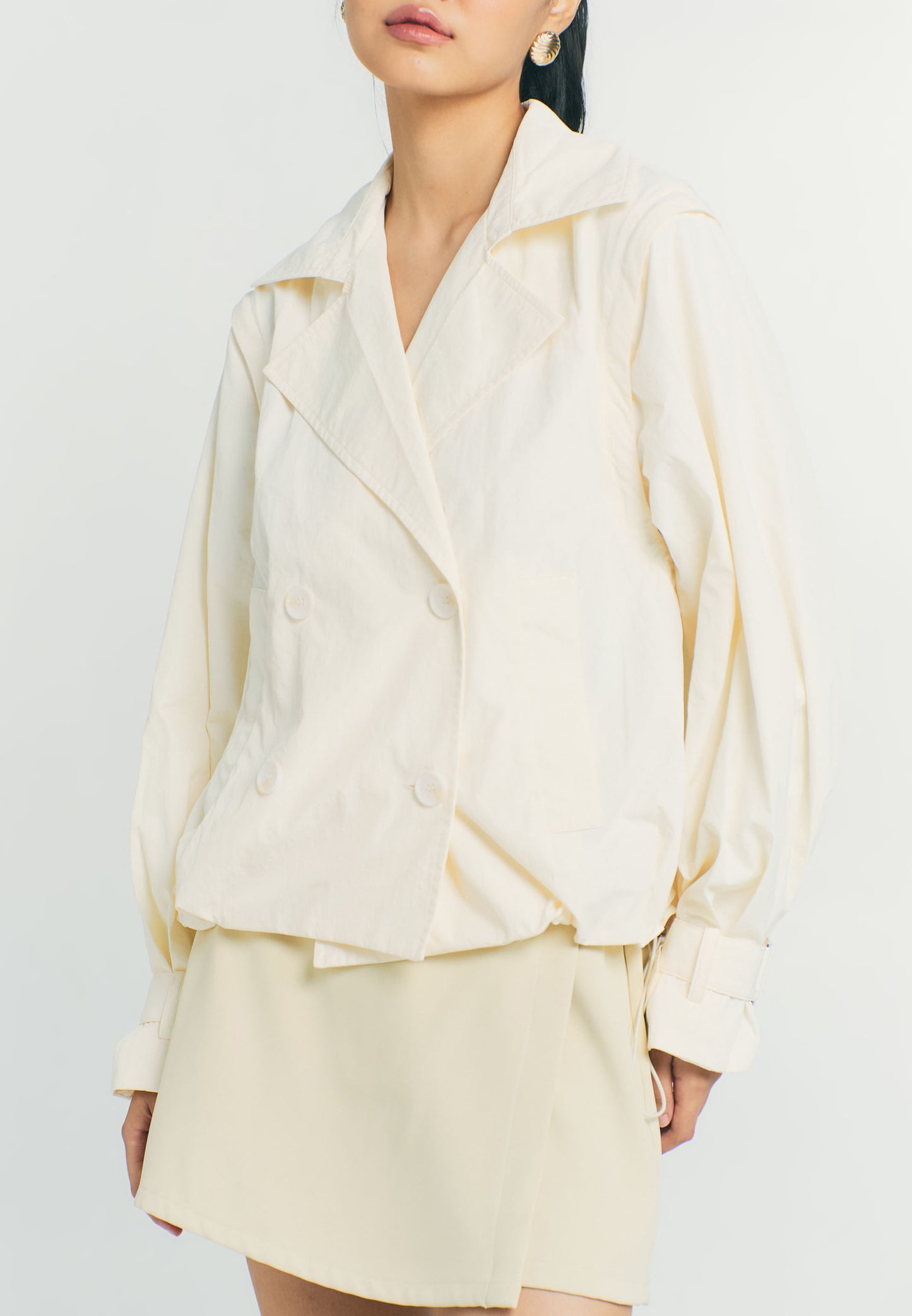 RAF Quiver Long Sleeve Jacket 2 Way  (Cream)