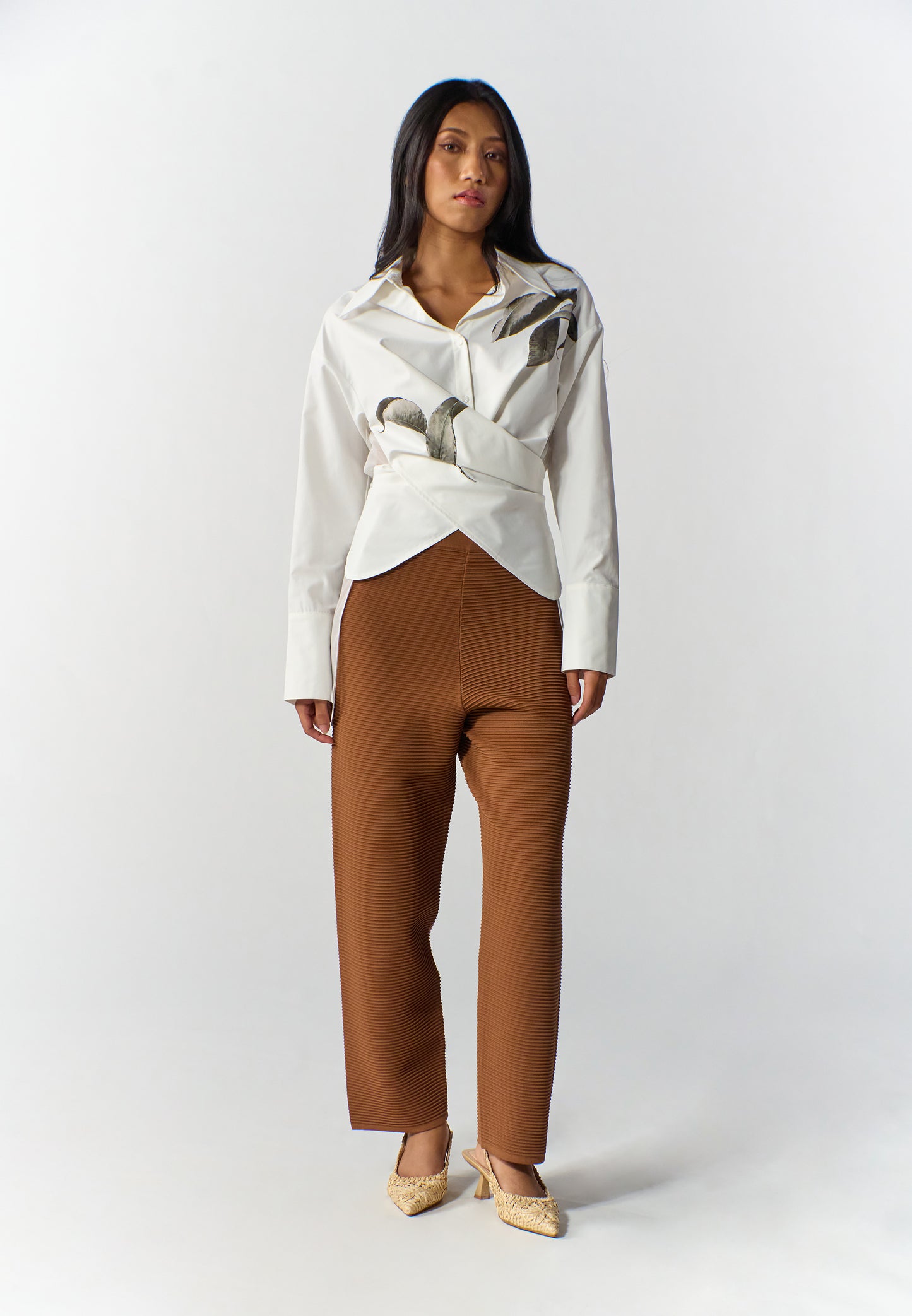 RAF Rife Long Sleeve Top (Spot Print White)