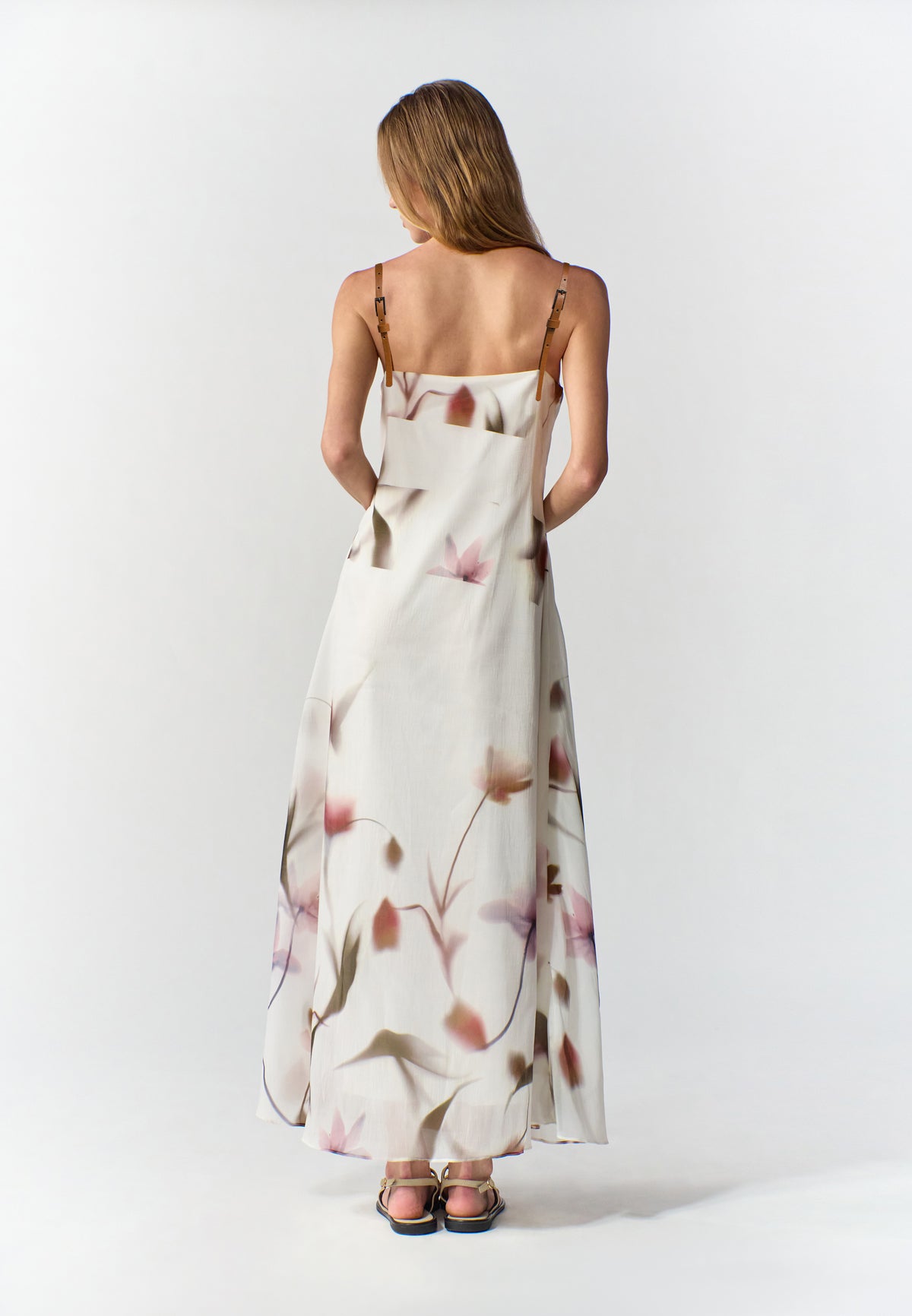 RAF Rife Sleeveless Maxi Dress (Spot Print White)