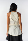 RAF Rodeo Sleeveless Top W/ Sash Belt (Cream)