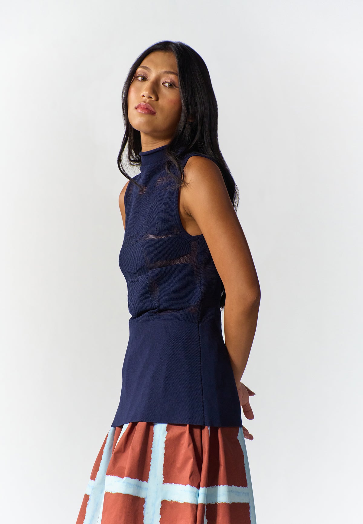 RAF Secco Sleeveless Top (Midnight Blue)